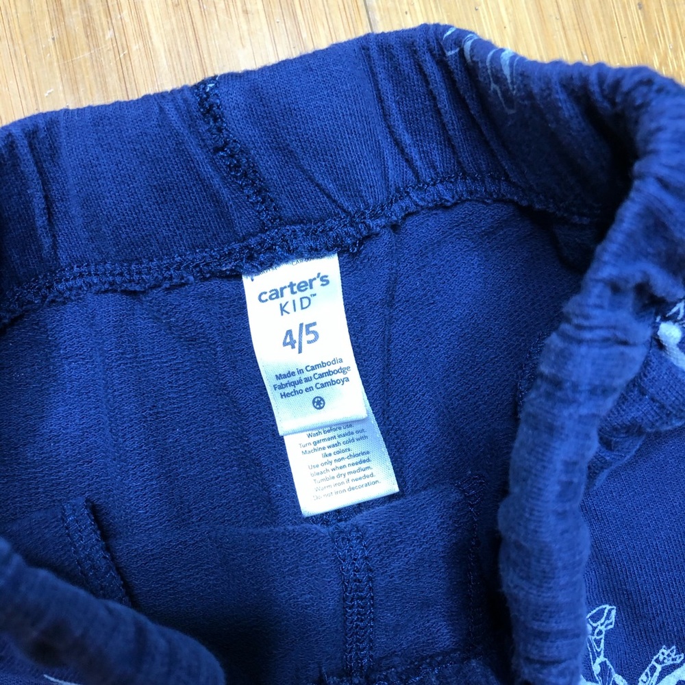 Carter’s Dinosaur Pull-On French Terry Joggers 4/5 - Picture 3 of 3